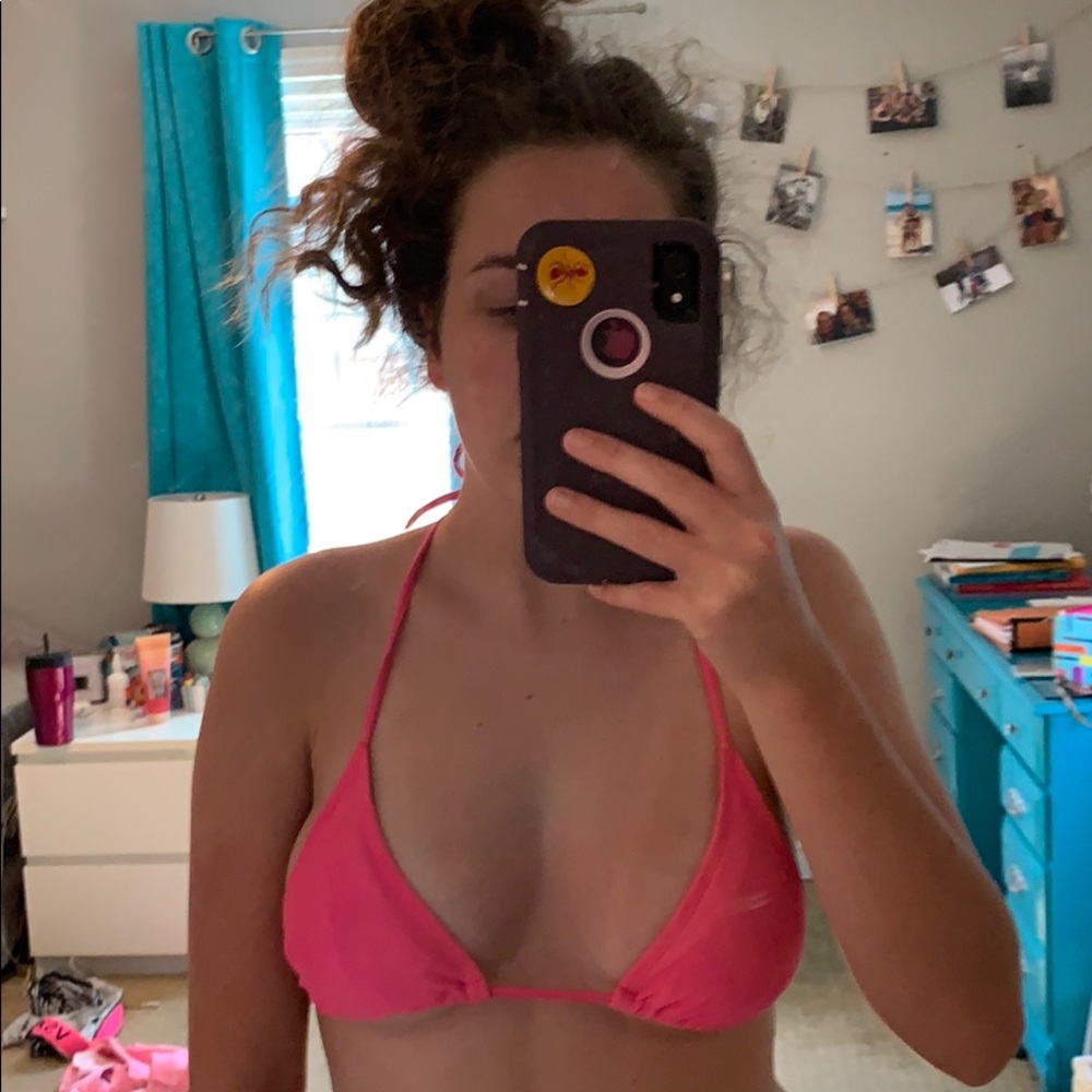 Pink triangle bikini - Picture 2 of 2